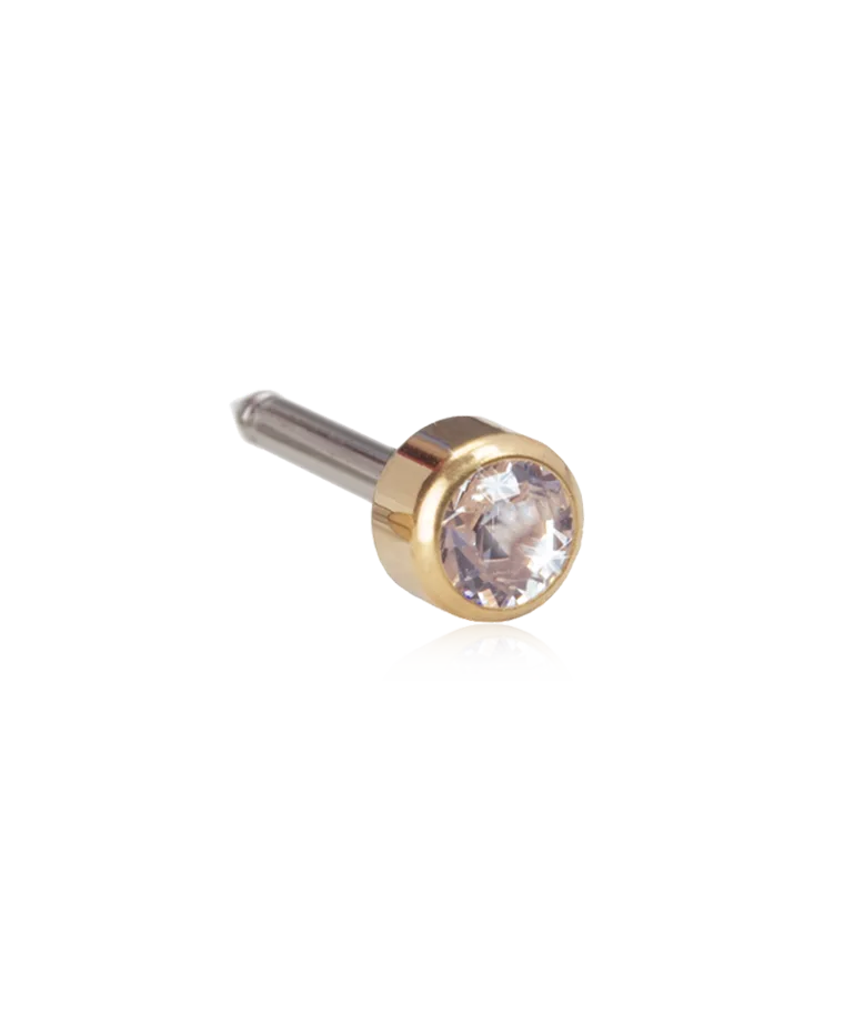 Blomdahl® Golden Titanium Ohrpiercing mini, steril