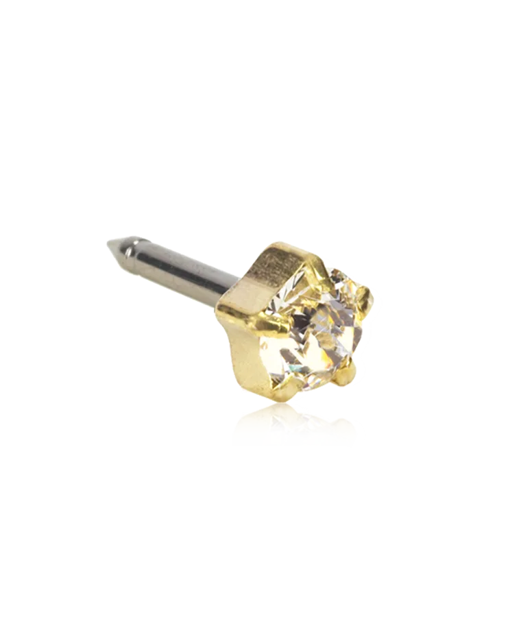 Blomdahl® Golden Titanium Ohrpiercing Tiffany, steril