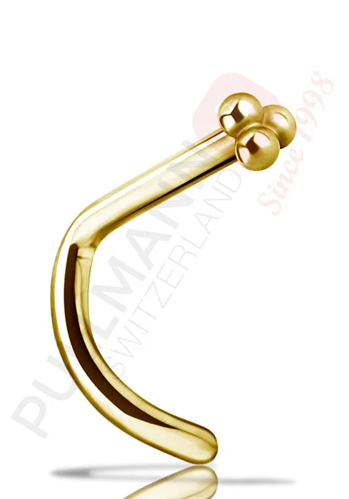 18K Trinity Nasenstecker