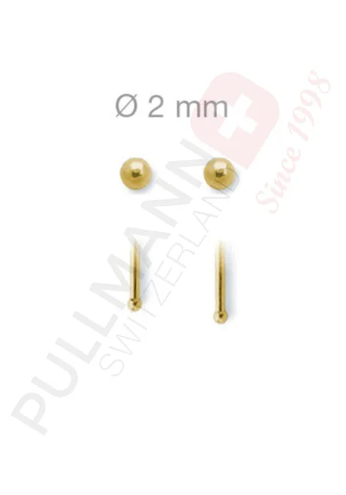 Gold-PVD Nasenstecker mit Ball