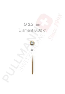 18K Gold Nasenstecker mit Diamant