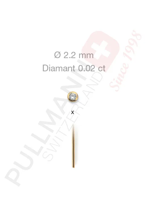 18K Gold Nasenstecker mit Diamant