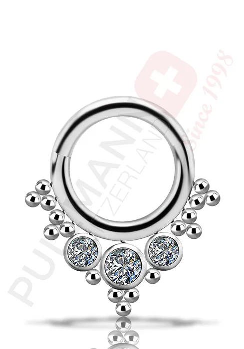Devilheart® Titan Cluster Klicker mit Zirkonia