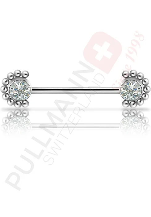 Titan Barbell mit Zirkonia (Internal)