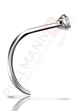 Titan Nasenstecker mit Zirkonia