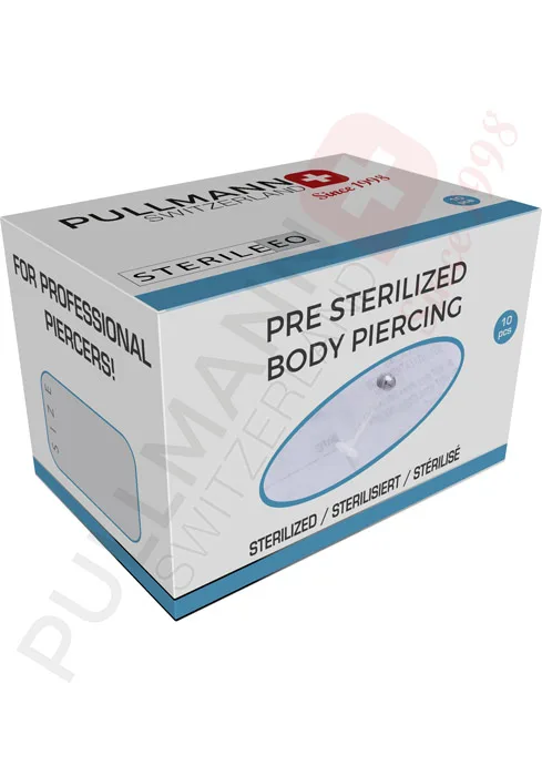 Bioplast® Labret mit Titan-Kugel und Crystal, steril / Einzelverpackt