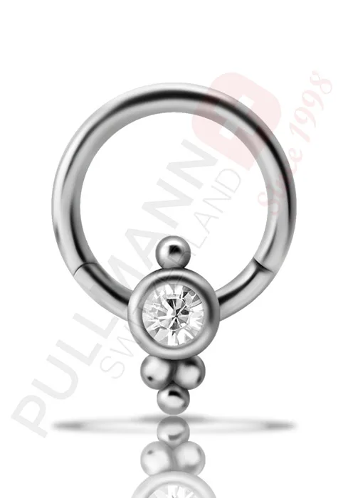 Cluster Style Klicker mit Zirkonia