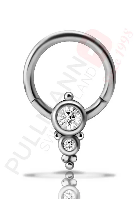 Cluster Style Klicker mit Zirkonia