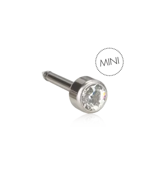 12-1202-01 Blomdahl® Natural Titanium Ohrpiercing 3mm (Mini)