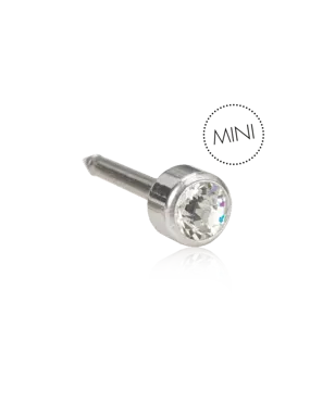 12-1402-01 Blomdahl® Silver Titanium Ohrpiercing (3mm)