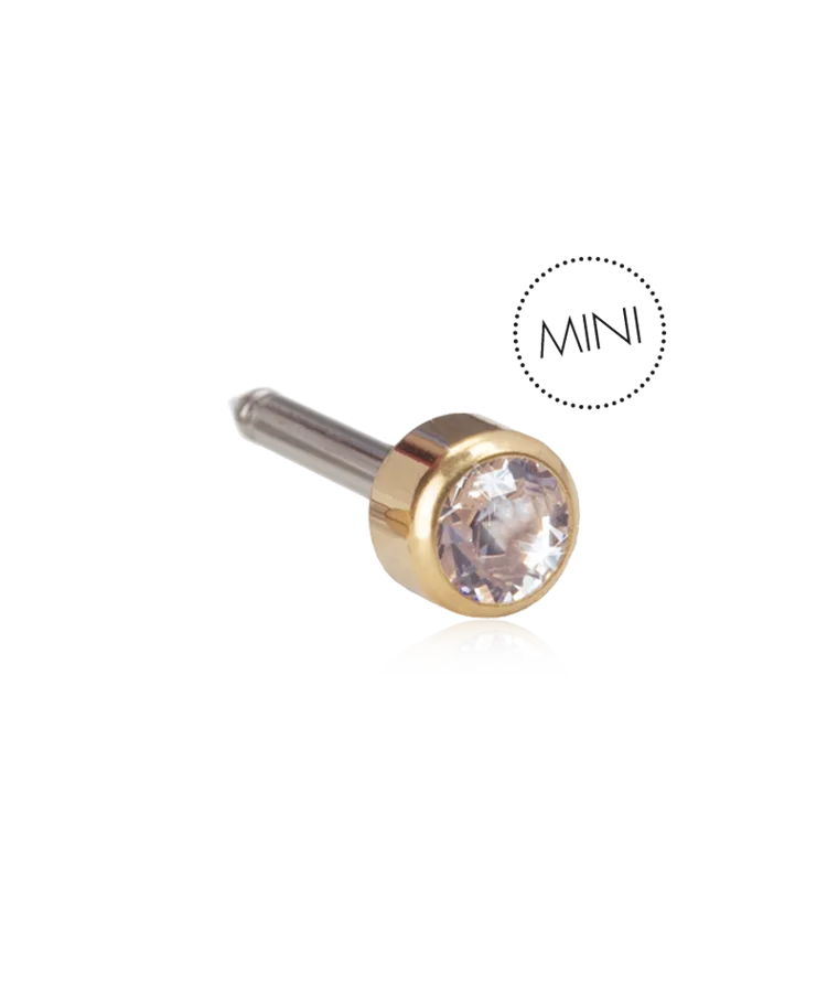Blomdahl® Golden Titanium Ohrpiercing mini, steril